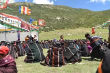 Devotees and Local Villagers attending Shey Festival